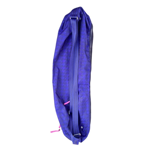 Lululemon Royal Blue Yoga Mat Bag with Mesh Pocket and carrier strap EUC - Picture 3 of 8